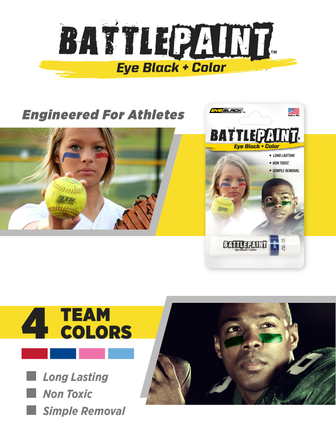 Eyeblack designs, eyeblack stencils from battlepaint.com