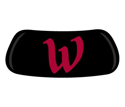 maroon "w"