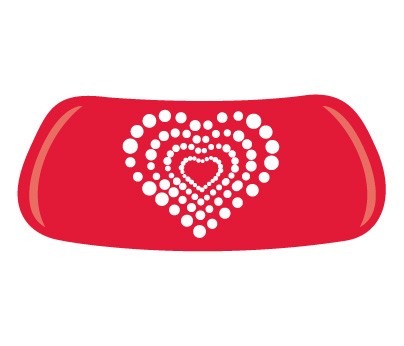 Hearts Red Original EyeBlack