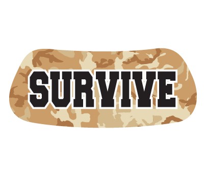 SURVIVE on brown Camo Original EyeBlack